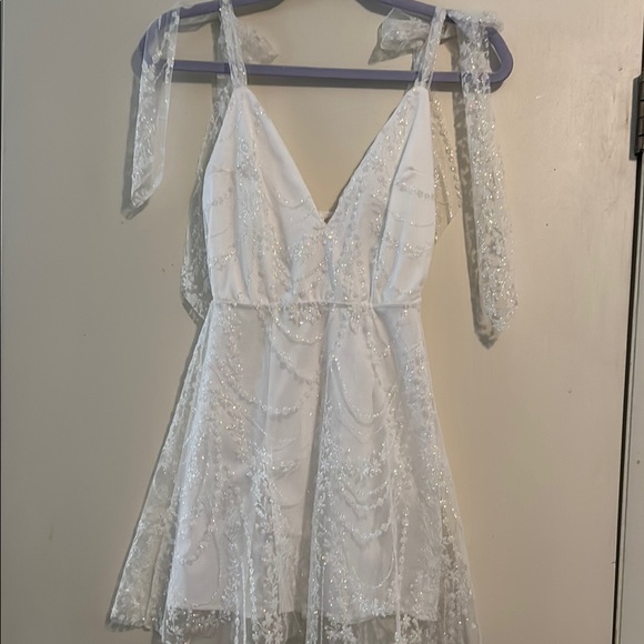 Lucy in the Sky Cream Flutter Sleeve Sundress XXS - Sold Out in stores ! - Picture 3 of 5